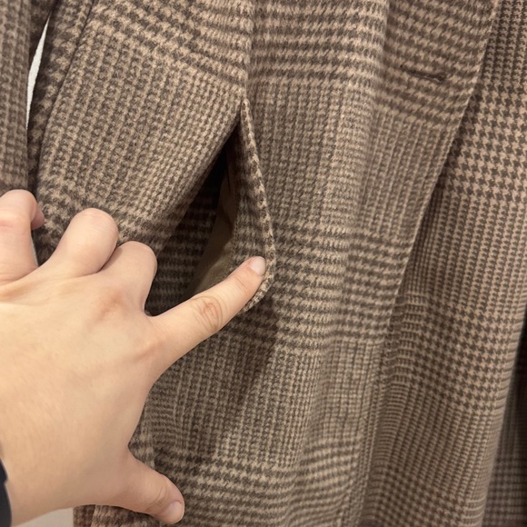 NWT Love Tree Brown Plaid Women's Coat - Picture 3 of 8